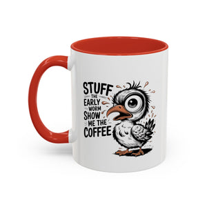 Quirky Coffee Mug with Owl Design | Gift for Coffee Lovers, Unique Office Mug, Fun Morning Coffee Cup, Bird-Themed Mug, Early Bird Gift