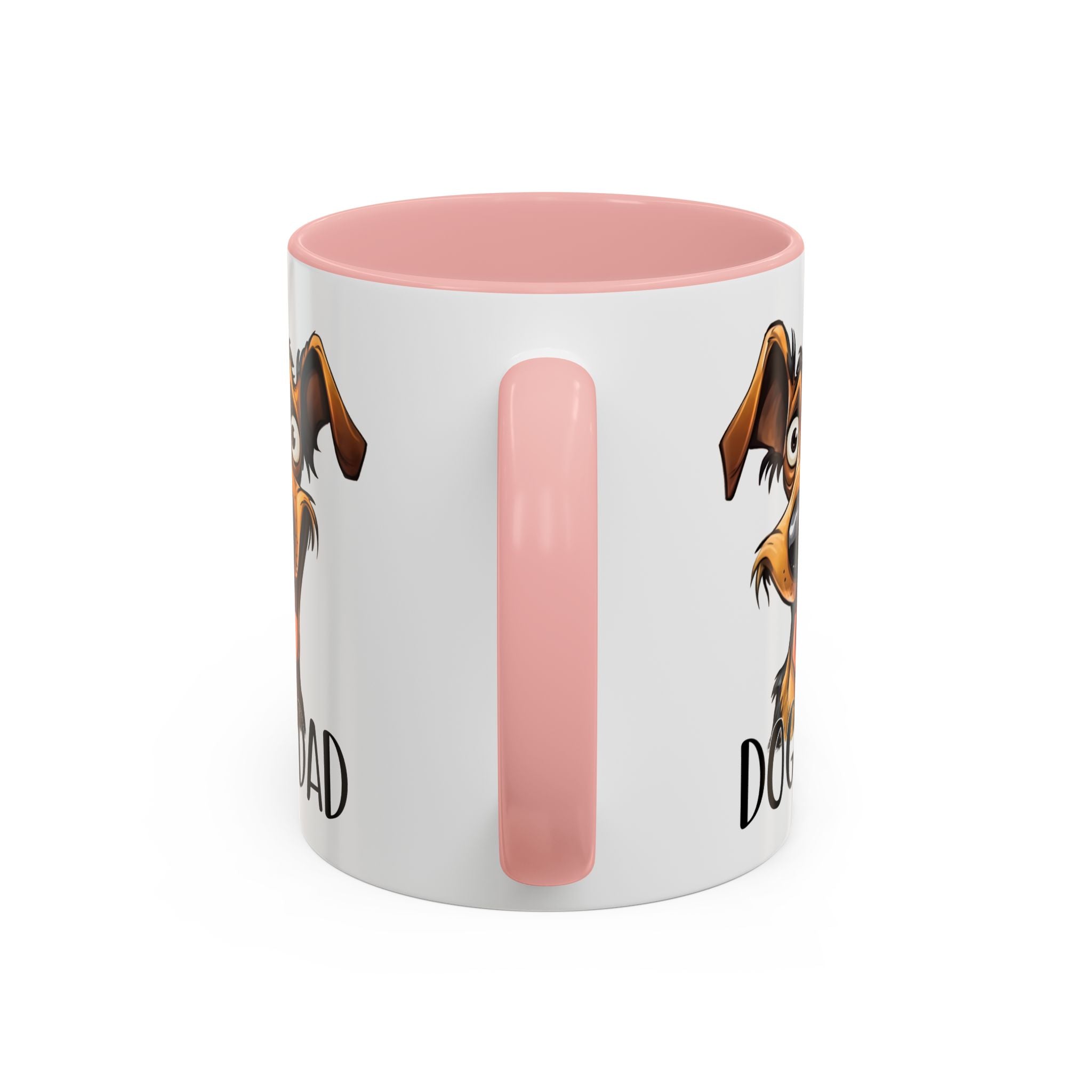 Dog Dad Accent Coffee Mug - Fun Gift for Dog Lovers, Pet Fathers, Father's Day, Birthday, Coffee Lovers