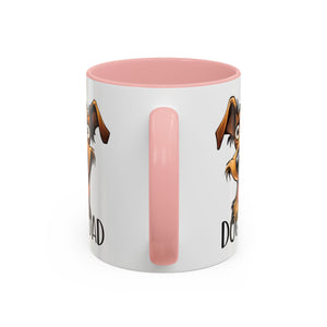 Dog Dad Accent Coffee Mug - Fun Gift for Dog Lovers, Pet Fathers, Father's Day, Birthday, Coffee Lovers
