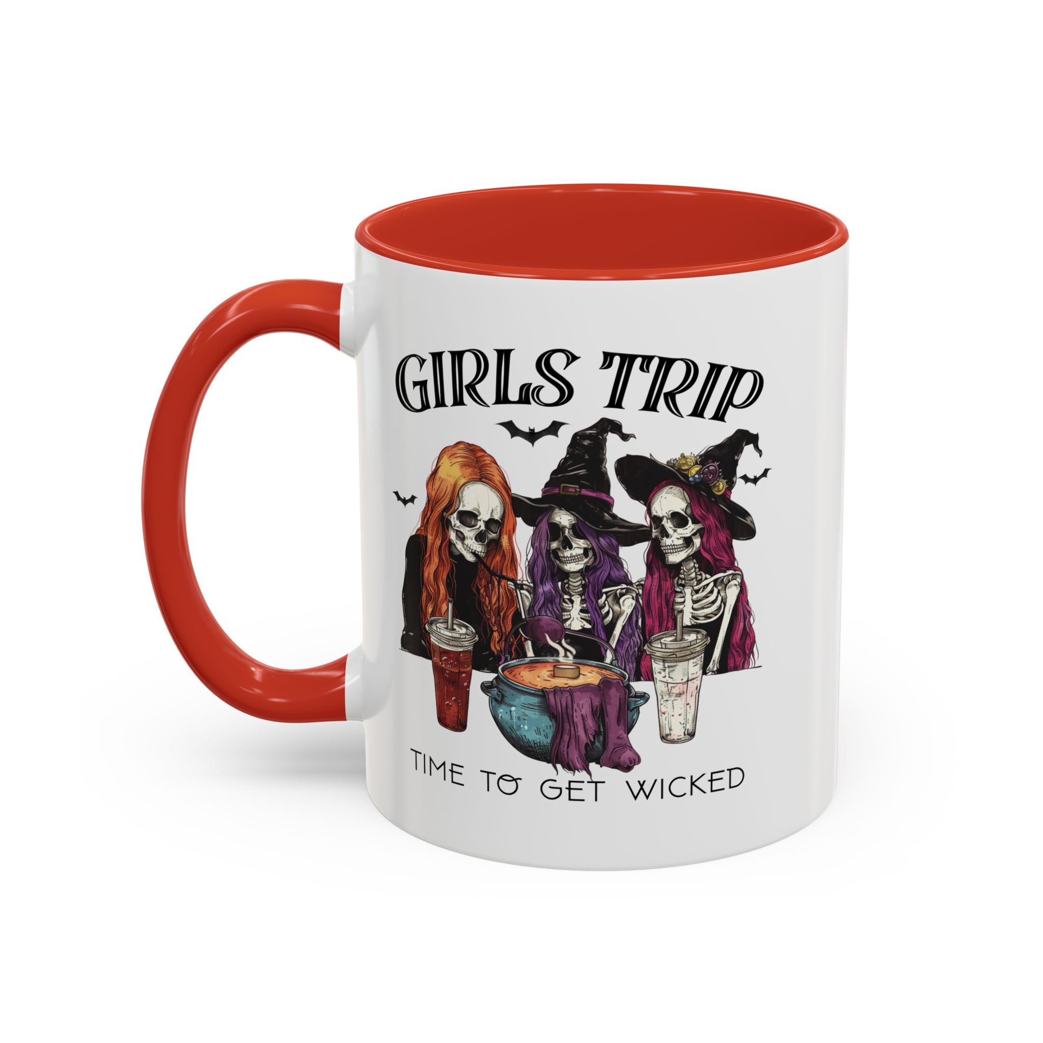 Wicked Girls Trip Coffee Mug, Halloween Gift, Spooky Vibes, Friends Gatherings, Witchy Decor, Fun Drinking Mug