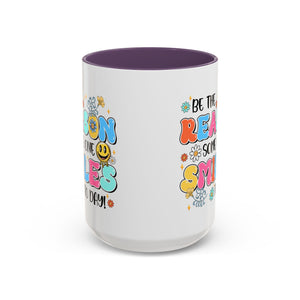 Colorful Inspirational Coffee Mug – Be the Reason Some One Smiles!