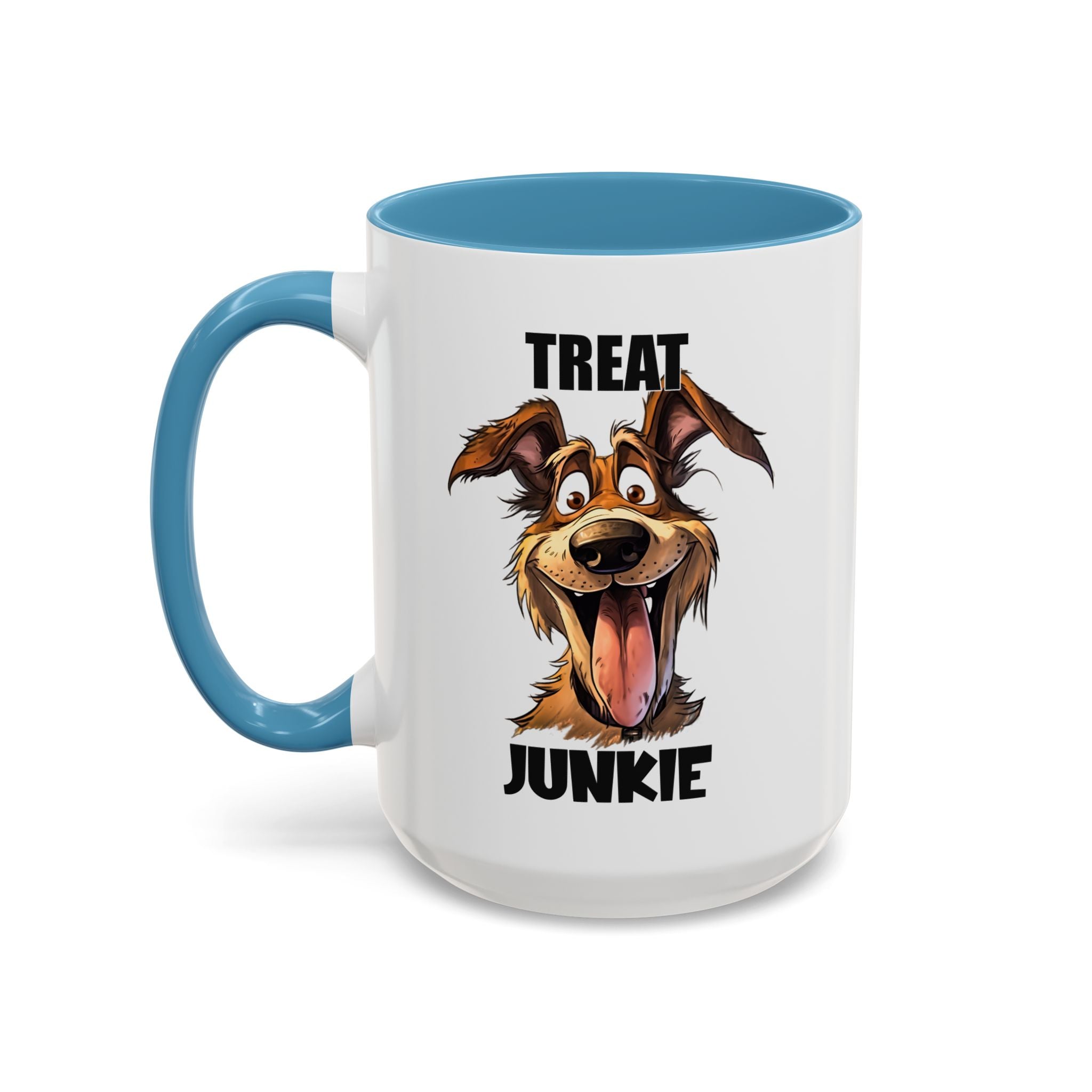 Funny Dog Lover Coffee Mug - Treat Junkie, Pet Gift, Animal Lover Cup, Dog Mom, Unique Mug for Dog Owners