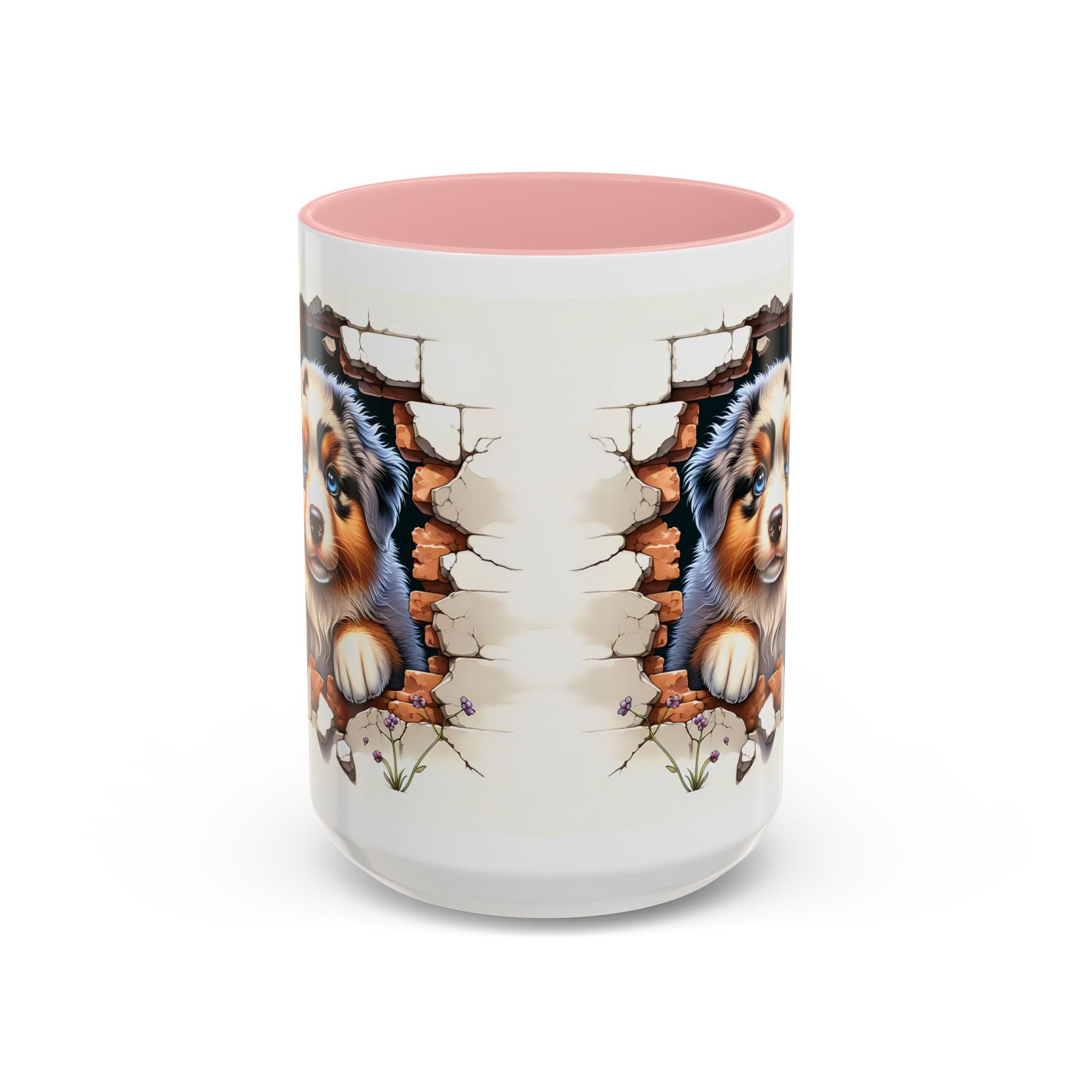 Cute Puppy Accent Coffee Mug - Perfect Gift for Dog Lovers, Unique Pet Lover Mug, Mother’s Day, Birthday, Home Decor