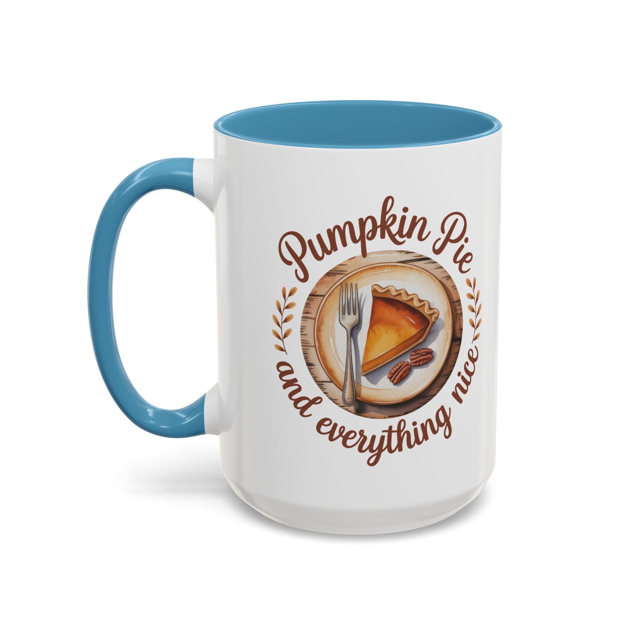 Pumpkin Pie Accent Coffee Mug - Perfect for Fall and Thanksgiving Warmth