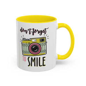 Inspirational Coffee Mug - 'Don't Forget to Smile' mental health