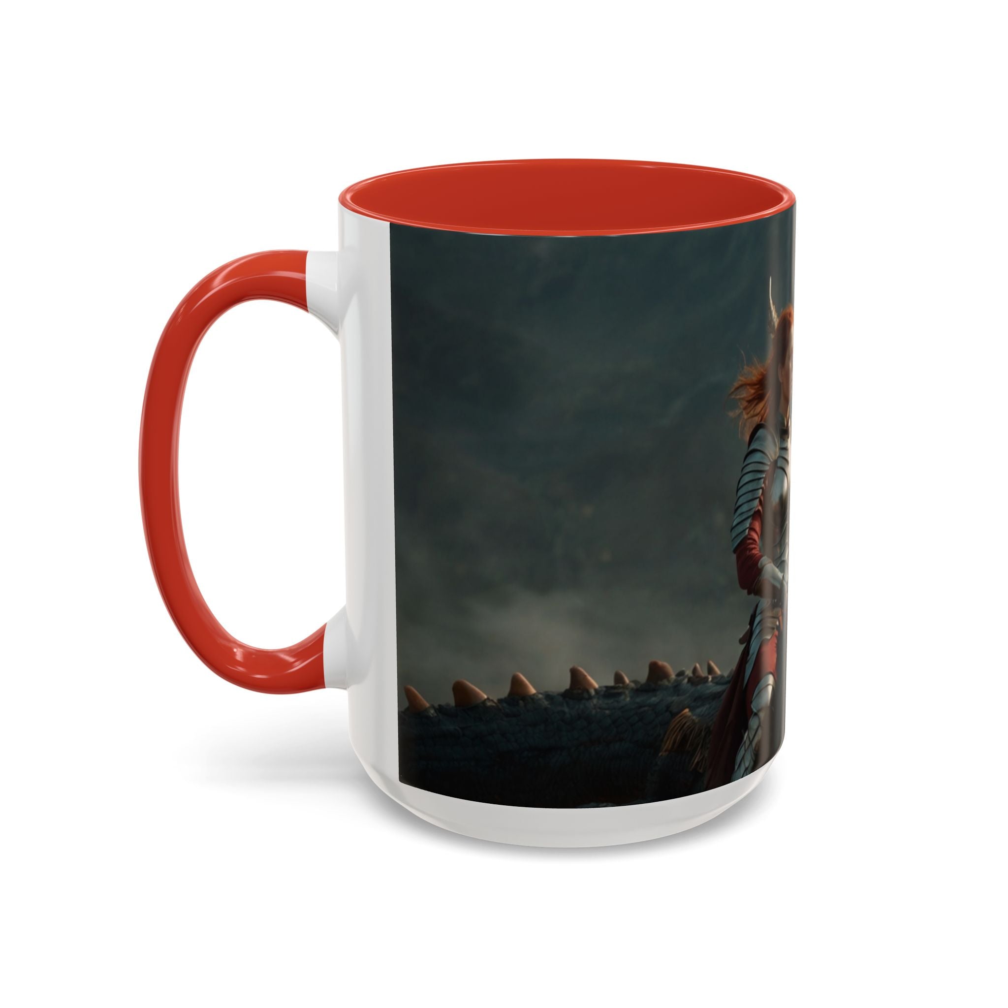 gothic woman warrior Fantasy Dragon Rider Coffee Mug