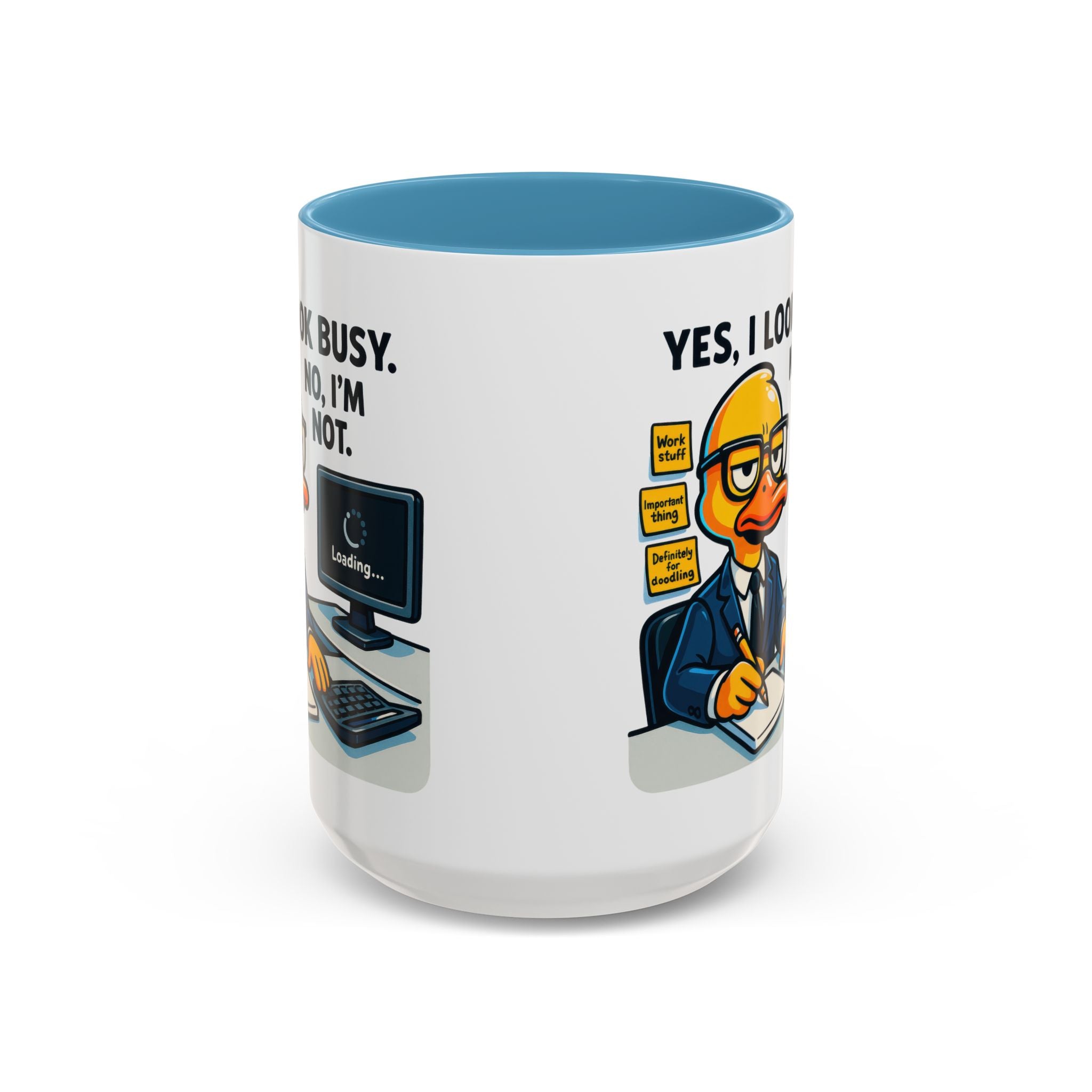 Funny Office Mug, Quirky Coffee Cup, Duck Humor Mug, Gift for Coworkers, Cute Desk Mug