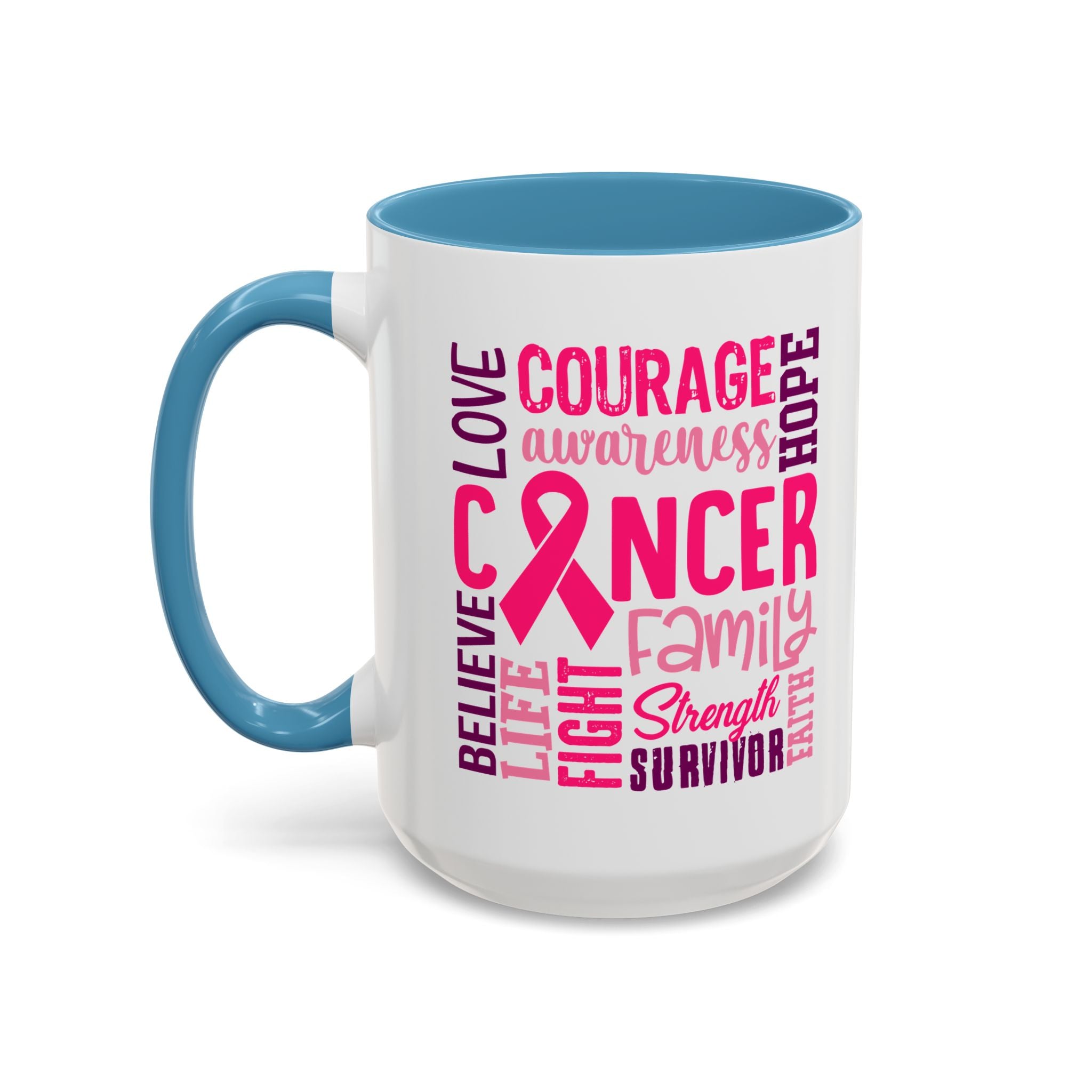 Inspirational Cancer Awareness Coffee Mug, Support Gift, Hope for Survivors, Breast Cancer Month, Motivational Mug, Encouragement Mug