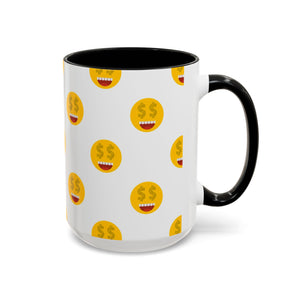 Smiles and dollars Accent Coffee Mug (11, 15oz)