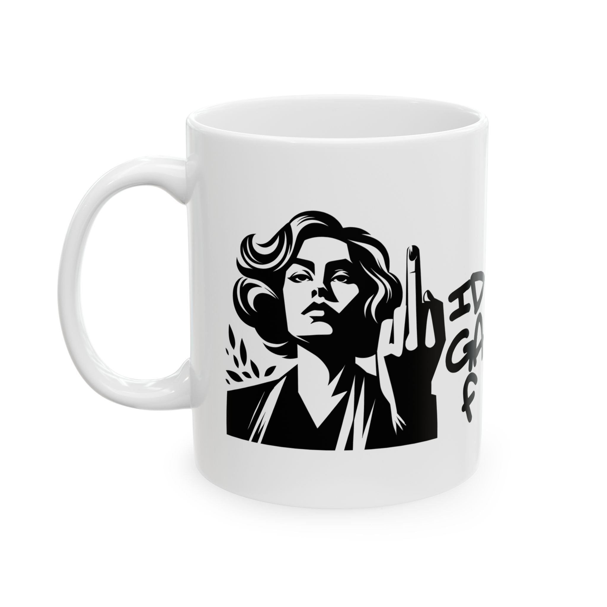 Sassy coffee Mug - IDGAF Coffee Cup, Funny Gift for Her, Sarcastic Tea Mug, Unique Office Present, Empowering Quote Drinkware