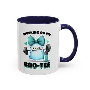 Fitness Motivation Coffee Mug, Workout Gift, Gym Decor, Boo-Tee Lover's Cup, Cute Ghost Mug