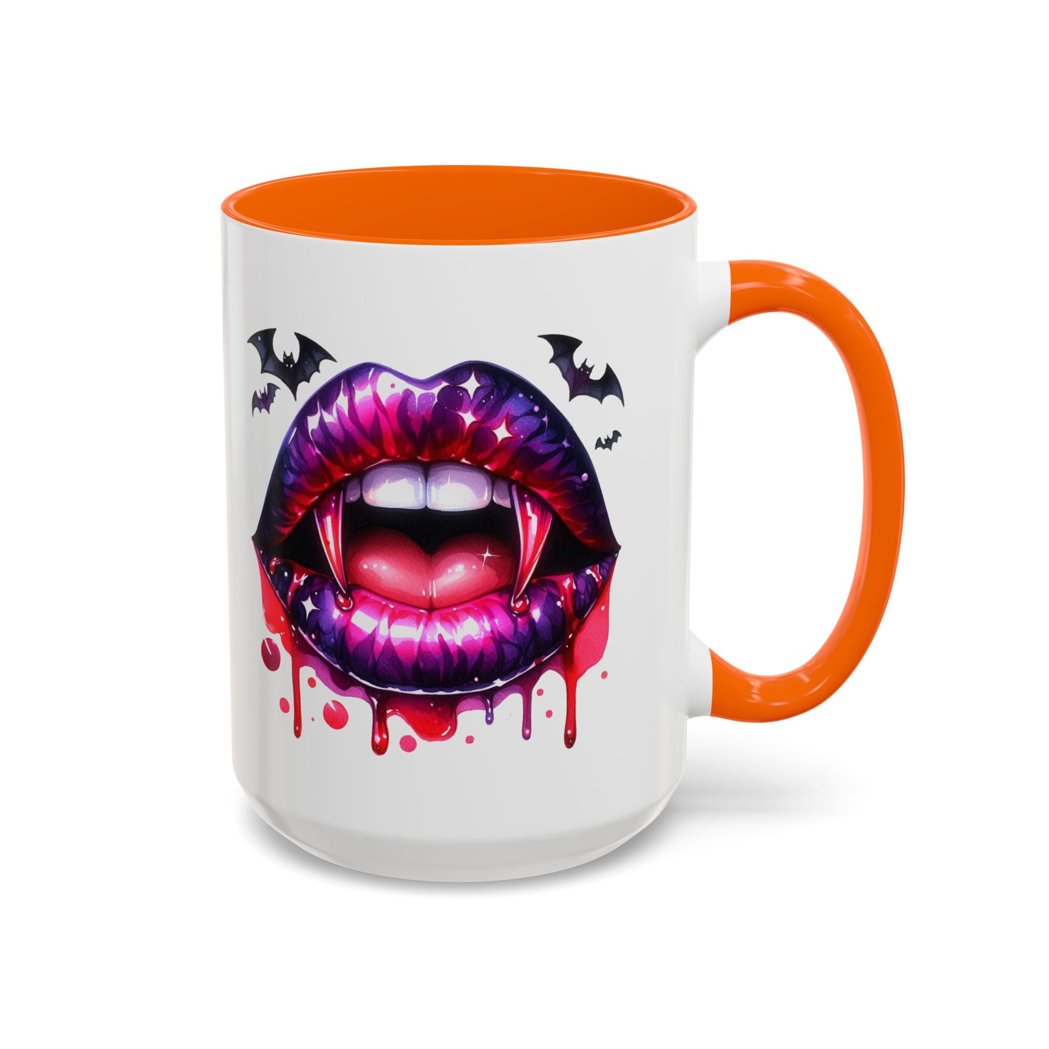 Gothic Vampire Coffee Mug, Halloween Mug, Dark Aesthetic, bats, Spooky Home Decor, Unique Coffee Cup