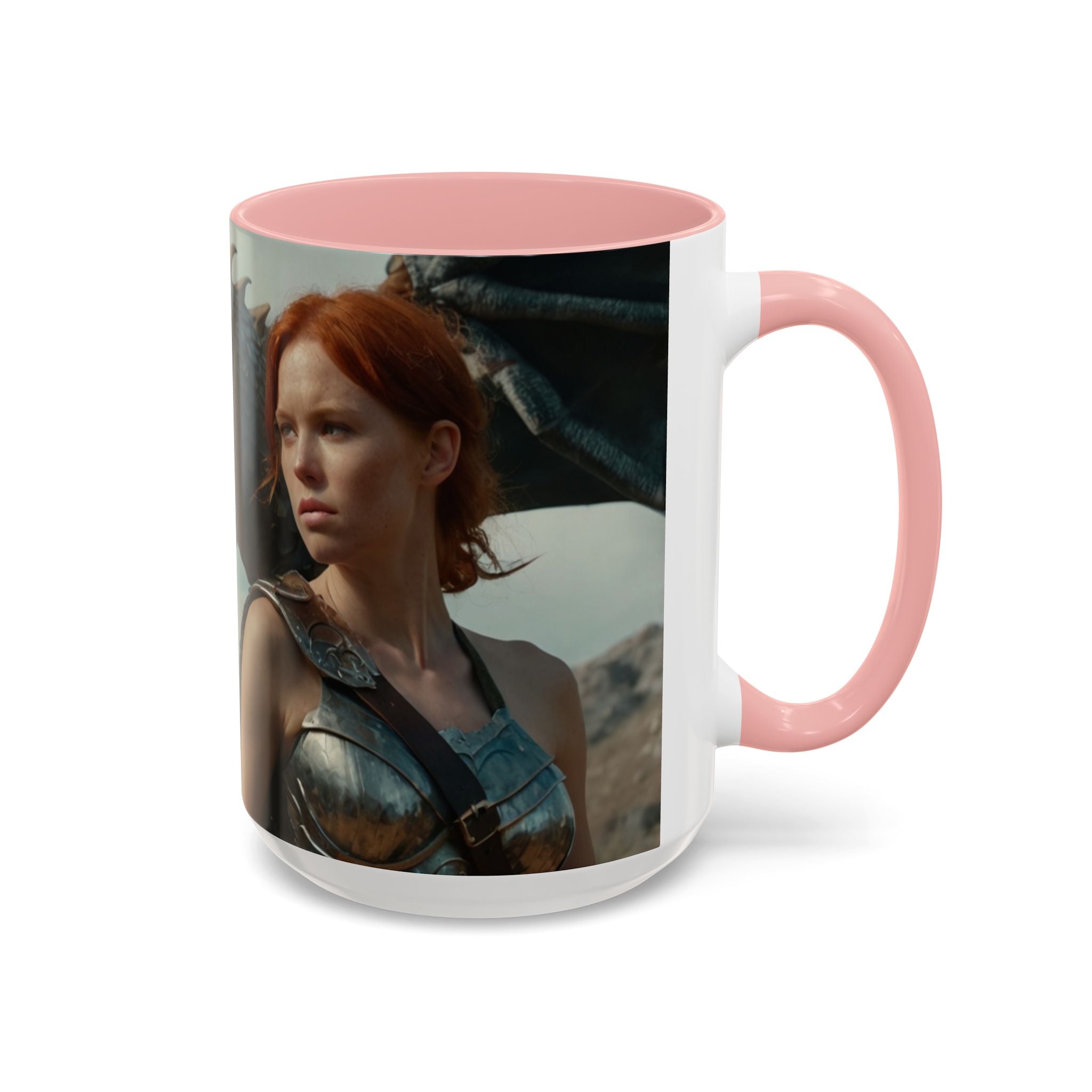 Dragon warrior Fantasy-Themed Accent Coffee Mug gothic