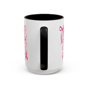 Pink Ribbon Duck Coffee Mug for Breast Cancer Awareness, Cute Gift for Her, Supportive Breast Cancer Mug, Unique Coffee Cup, Holiday Present