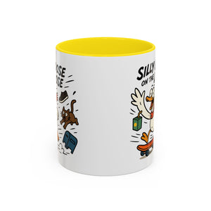Silly Goose Coffee Mug - Fun Gift for Animal Lovers, Quirky Desk Decor, Inspirational Drinkware, Home & Office Tea Cups