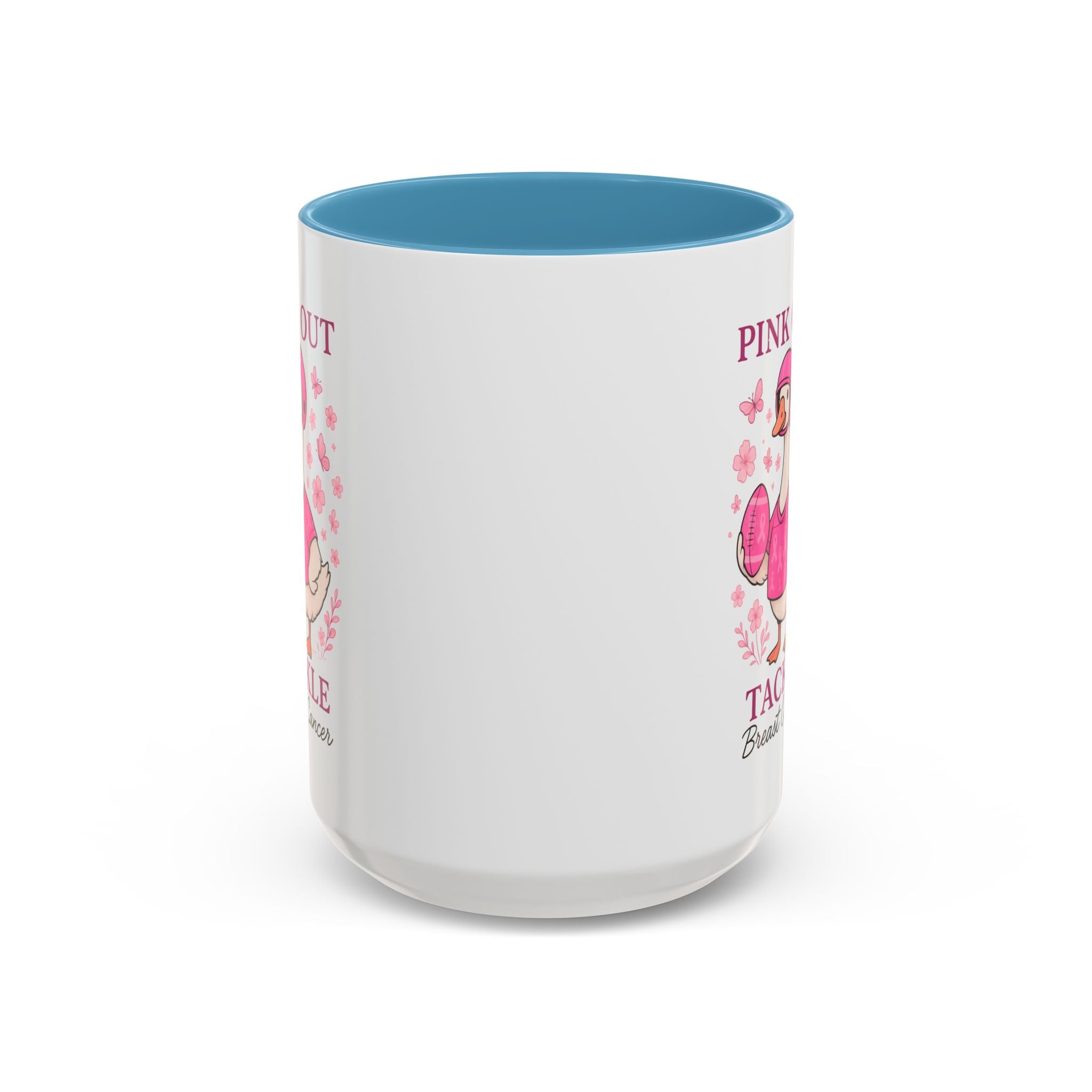 Breast Cancer Awareness Coffee Mug, Pink Out Tackle Duck Design, Supportive Gift for Fighters & Survivors, Cheerful Office Decor, [...]