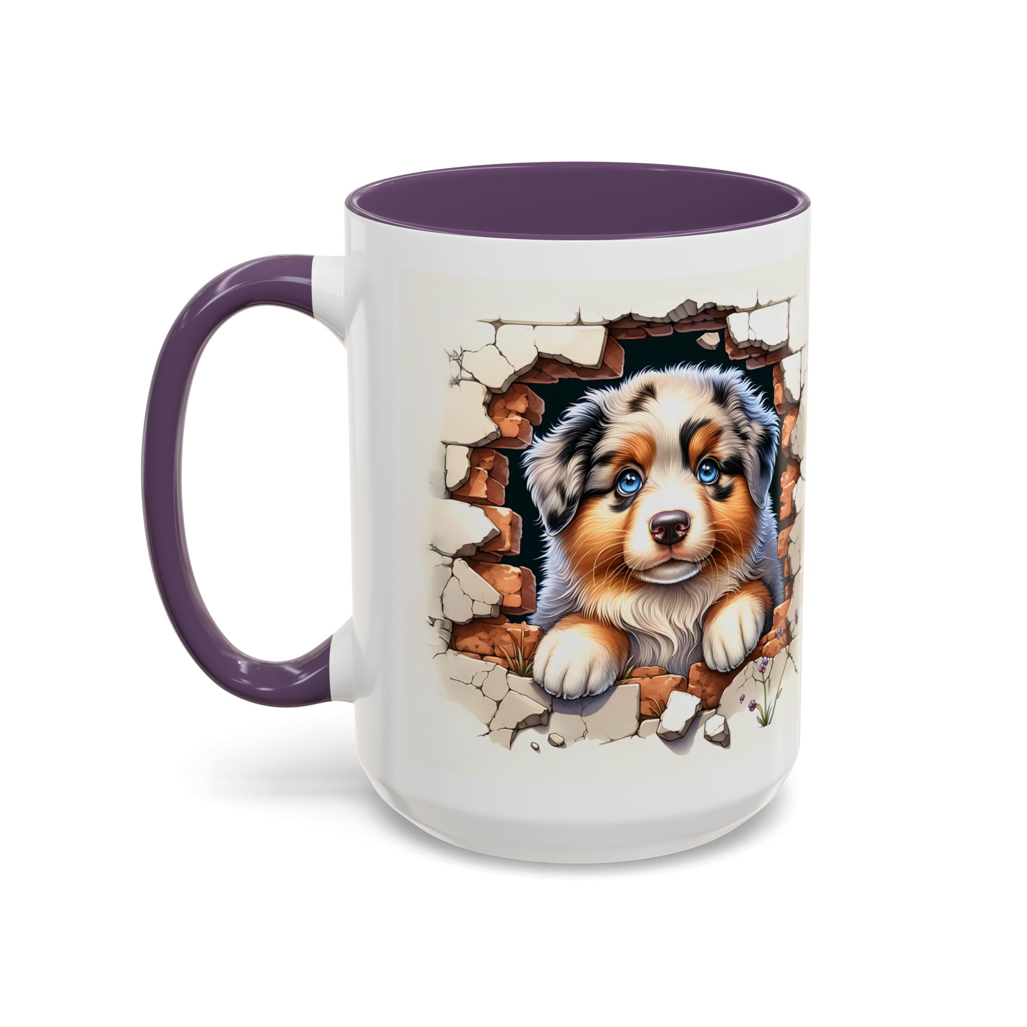 Cute Puppy Accent Coffee Mug - Perfect Gift for Dog Lovers, Unique Pet Lover Mug, Mother’s Day, Birthday, Home Decor