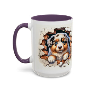 Cute Puppy Accent Coffee Mug - Perfect Gift for Dog Lovers, Unique Pet Lover Mug, Mother’s Day, Birthday, Home Decor