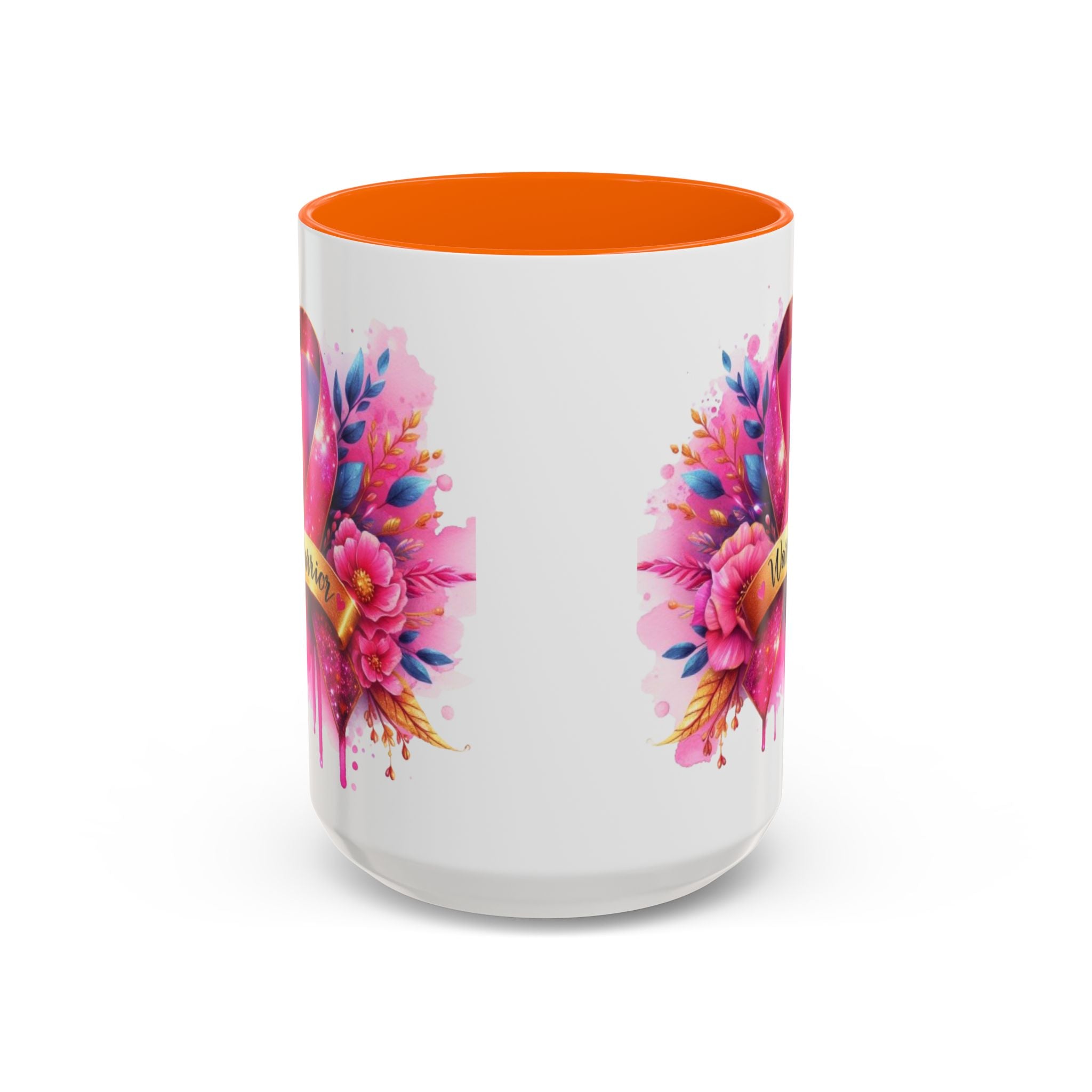 Inspirational Warrior Coffee Mug - Floral Design, Encouragement Gift, Cancer Awareness, Motivational Cup, Supportive Drinkware