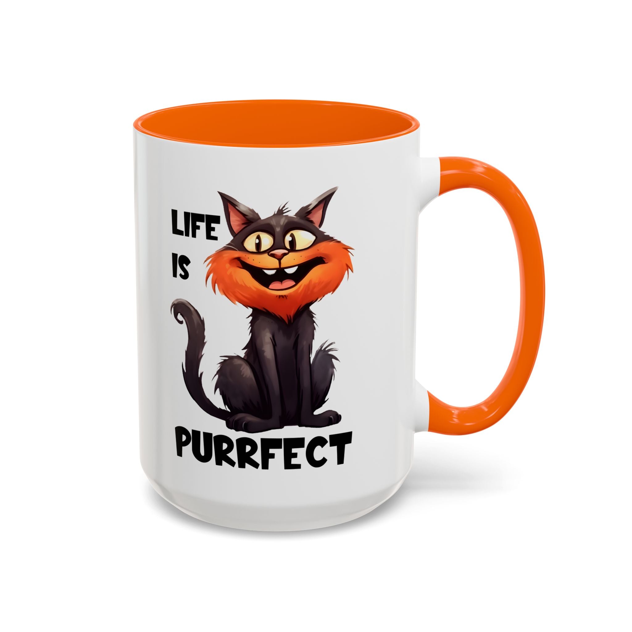 Purrfect Cat Accent Coffee Mug, Cat Lover Gift, Funny Drinkware, Cute Kitchen Accessory, Pet Owner Mug, Unique Gift Idea