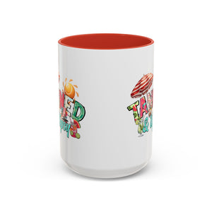 Tanned & Tipsy Accent Coffee Mug - Perfect for Summer Vibes & Beach Lovers party