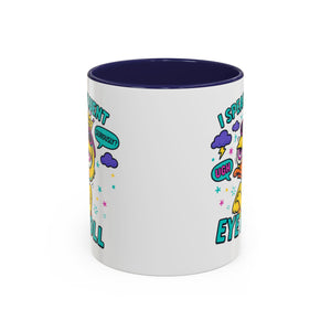 attitude Sassy Eye Roll Coffee Mug,  for Coffee Lovers, Gift for Friends, Quirky Tea Mug, Humor  Cute Kitchen Decor