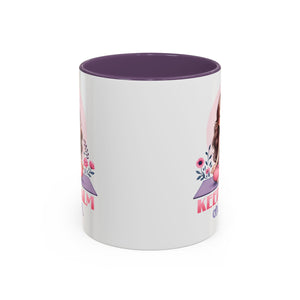 Relaxing Yoga Coffee Mug, Keep Calm and Om Mug, Inspirational Gift, Meditation Mug, Self-Care Coffee Cup, Yoga Lover's Gift