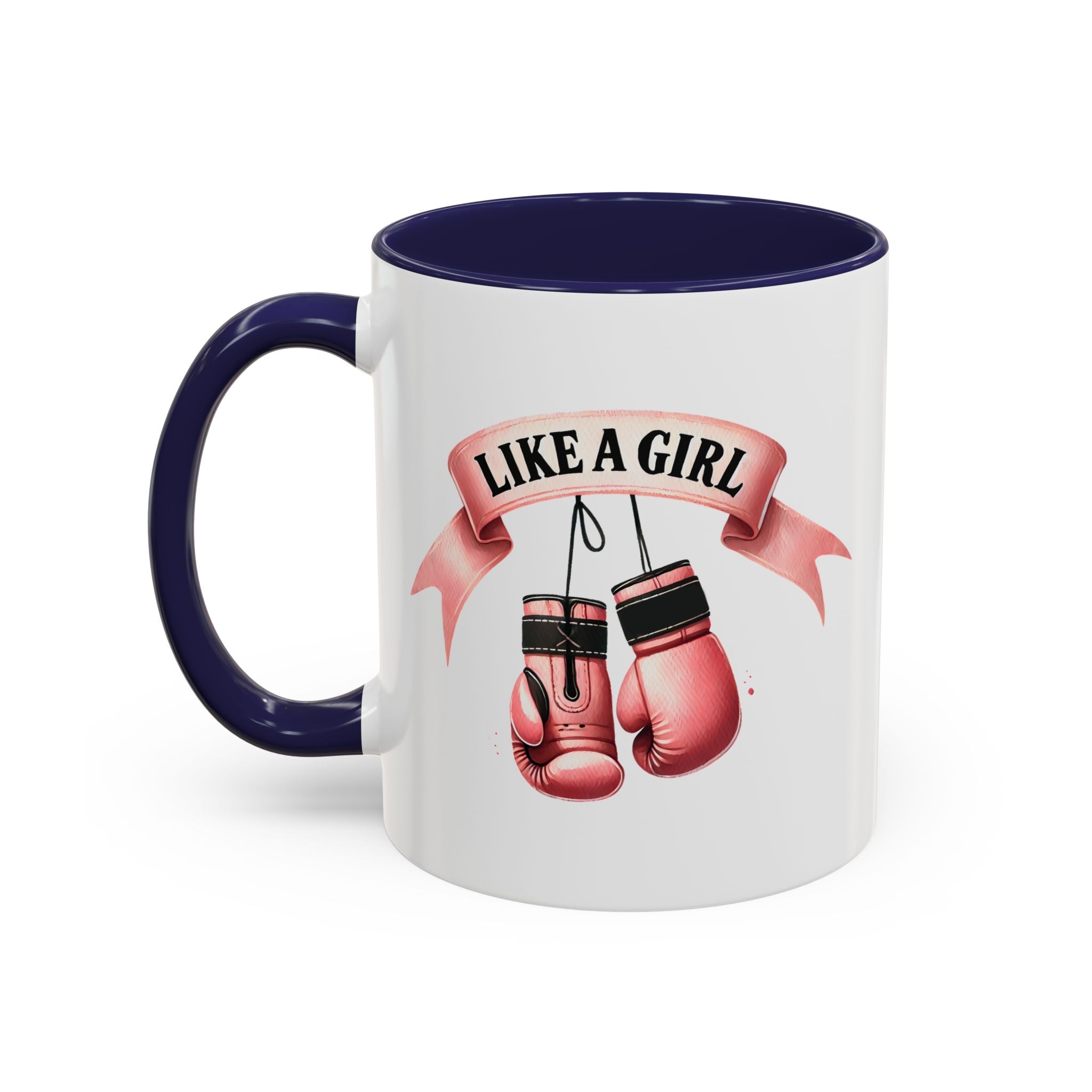 Boxing Motivation Coffee Mug | Like a Girl | Empowerment Gift, Sports Mug, Inspirational Gift, Fitness Accessory, Coffee Lover