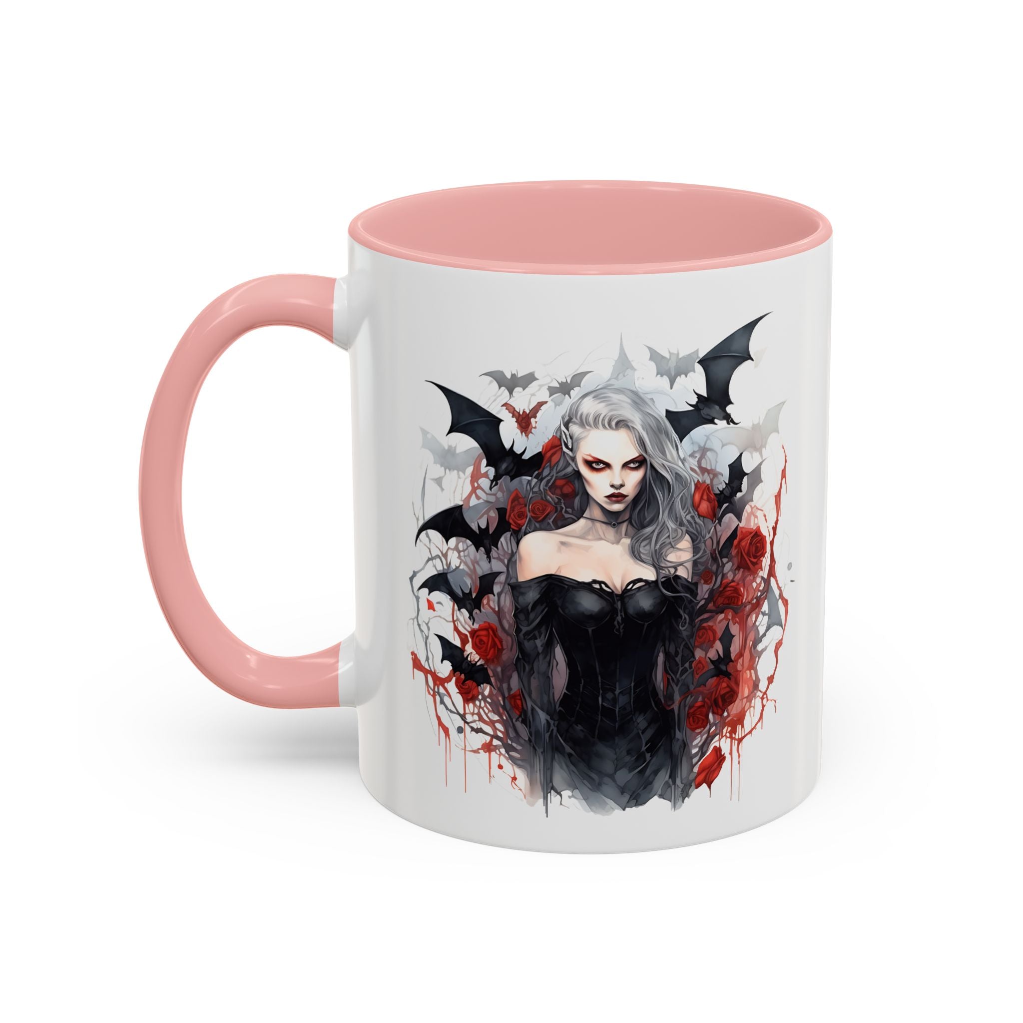 Gothic Coffee Mug, Dark Aesthetic Cup, Halloween Drinkware, Vampire Themed Gift, Horror Mug, Witchy Kitchen Decor