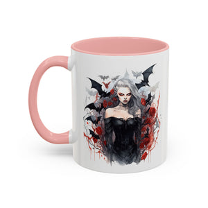 Gothic Coffee Mug, Dark Aesthetic Cup, Halloween Drinkware, Vampire Themed Gift, Horror Mug, Witchy Kitchen Decor