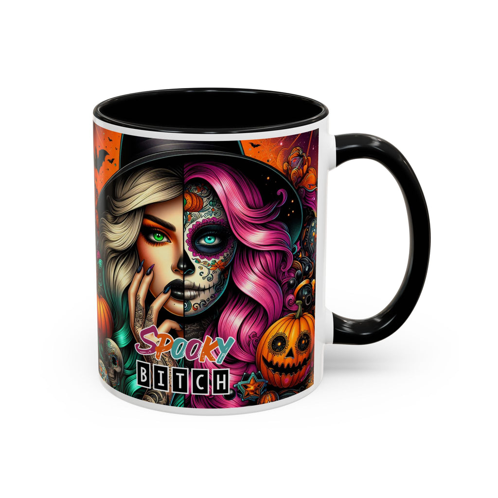 Spooky Bitch Halloween Coffee Mug - 11oz & 15oz | Witchy Vibes for Gifting, Halloween Decor, Fun Coffee Lover Gift, Spooky Season Must-Have