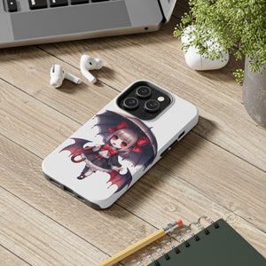 vampire girl horror art Tough Phone Cases