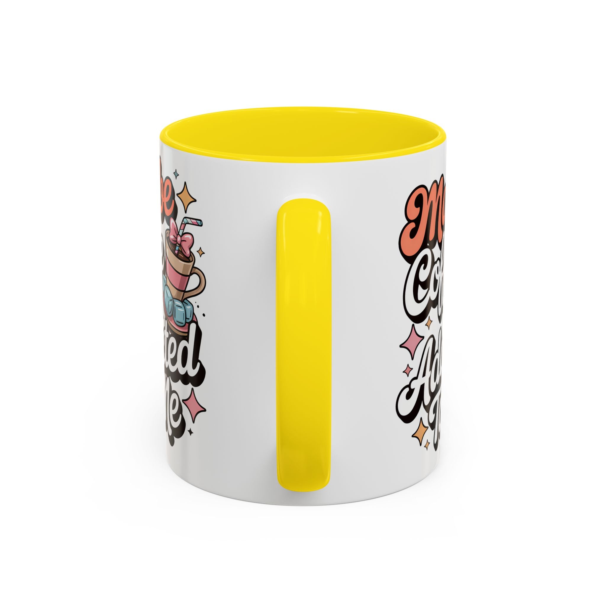 Coffee Addict Accent Mug - Fun Design for Coffee Lovers