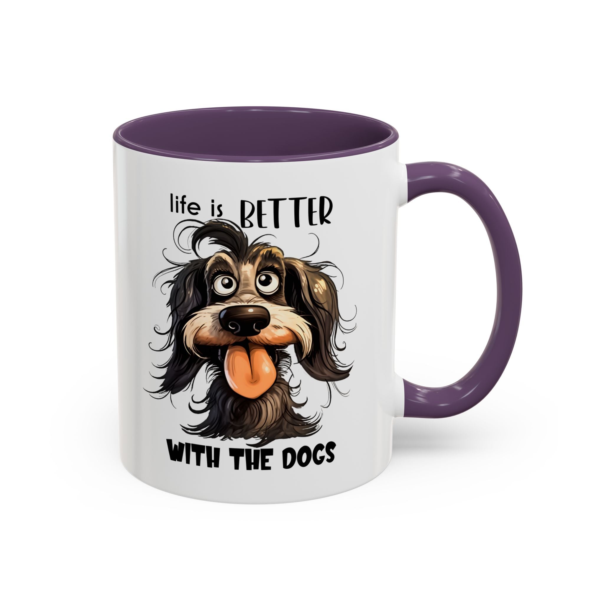 Life is Better with Dogs Coffee Mug - Cute Dog Lover Gift, Animal Themed Mug, Pet Owner Present, Fun Coffee Cup, Gift for Him/Her