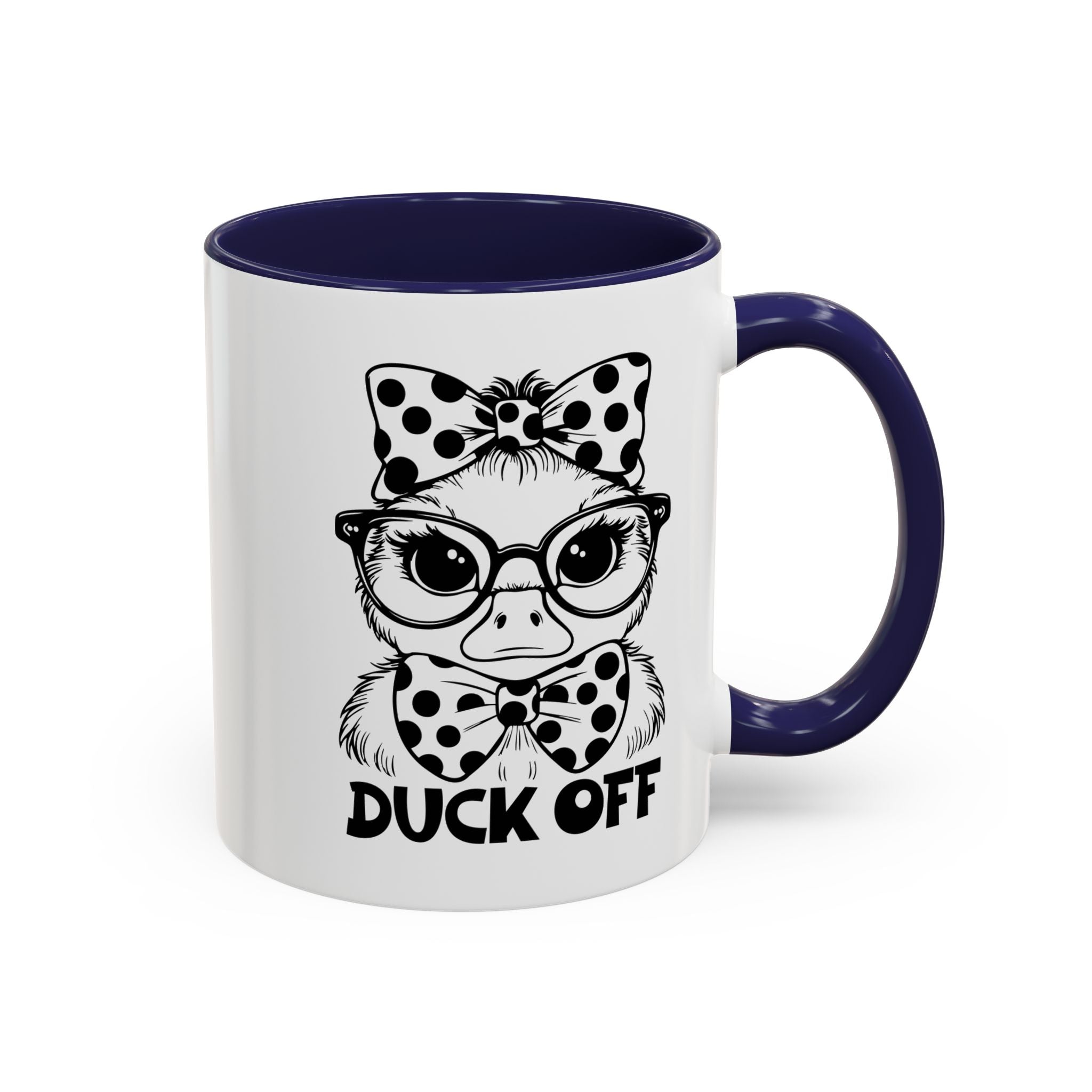 Duck off  Coffee Mug - Fun Gift for Bird Lovers, Birthday, Office Décor, Humorous Kitchenware, Unique Drinkware