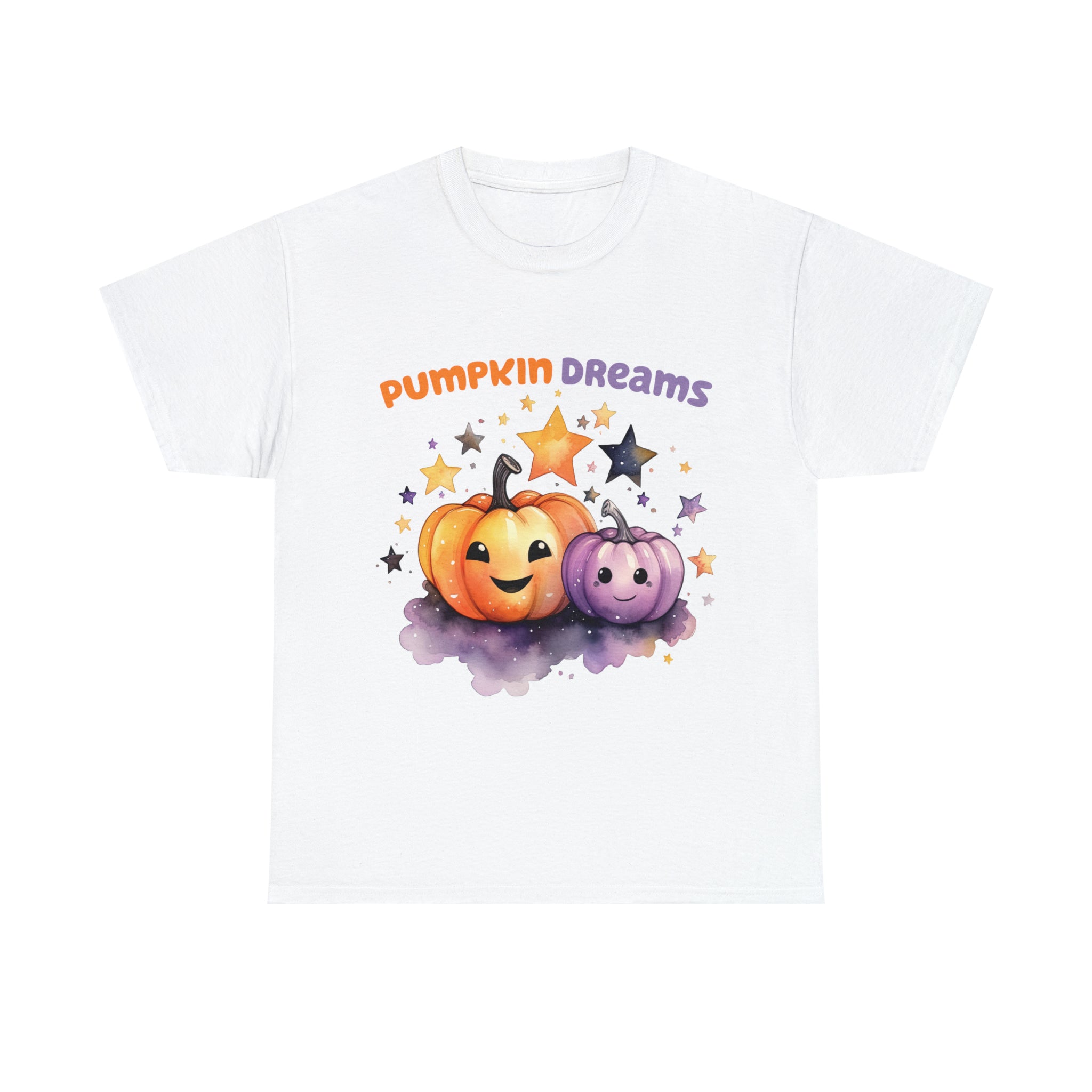 Halloween t shirt pumpkin dreams pastel colors gift for whole family fall fun stocking stuffer Unisex Heavy Cotton Tee