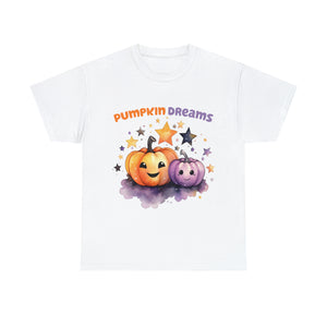 Halloween t shirt pumpkin dreams pastel colors gift for whole family fall fun stocking stuffer Unisex Heavy Cotton Tee