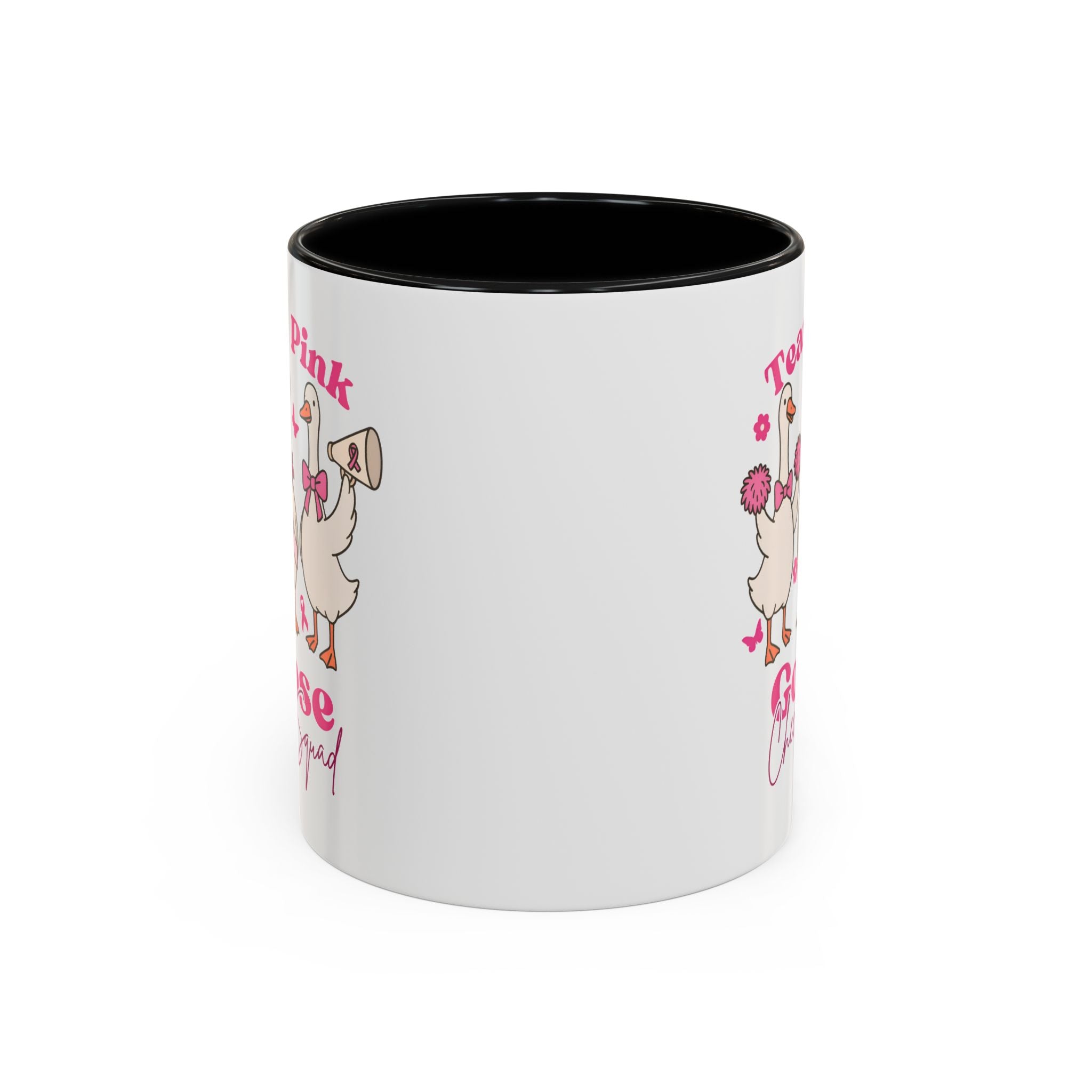 cancer awareness Team Pink Goose Cheer Squad Coffee Mug - Cute Animal Mug for Fun Gifts,   Home Decor/Office Use