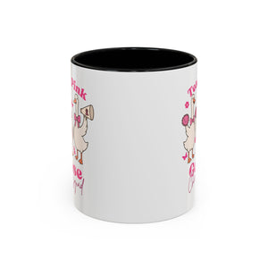 cancer awareness Team Pink Goose Cheer Squad Coffee Mug - Cute Animal Mug for Fun Gifts,   Home Decor/Office Use