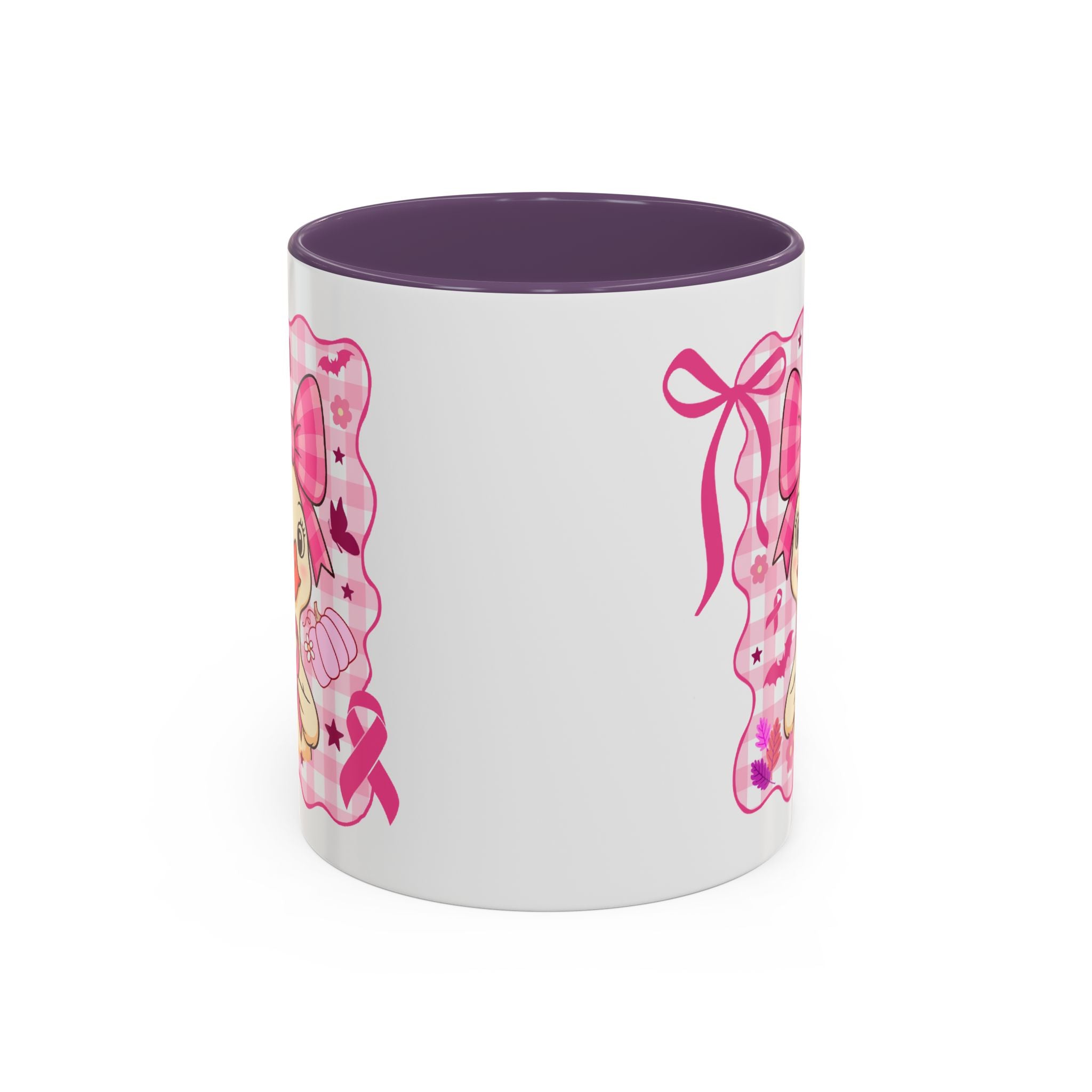 Pink Ribbon Duck Coffee Mug for Breast Cancer Awareness, Cute Gift for Her, Supportive Breast Cancer Mug, Unique Coffee Cup, Holiday Present