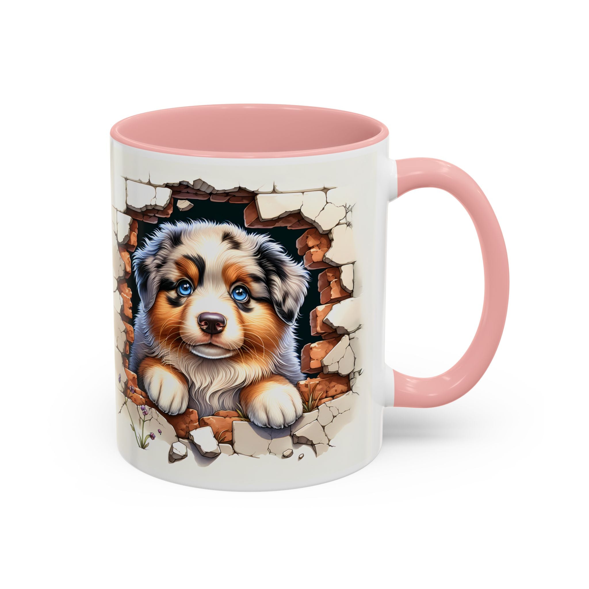 Cute Puppy Accent Coffee Mug - Perfect Gift for Dog Lovers, Unique Pet Lover Mug, Mother’s Day, Birthday, Home Decor