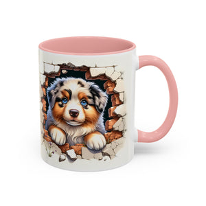 Cute Puppy Accent Coffee Mug - Perfect Gift for Dog Lovers, Unique Pet Lover Mug, Mother’s Day, Birthday, Home Decor