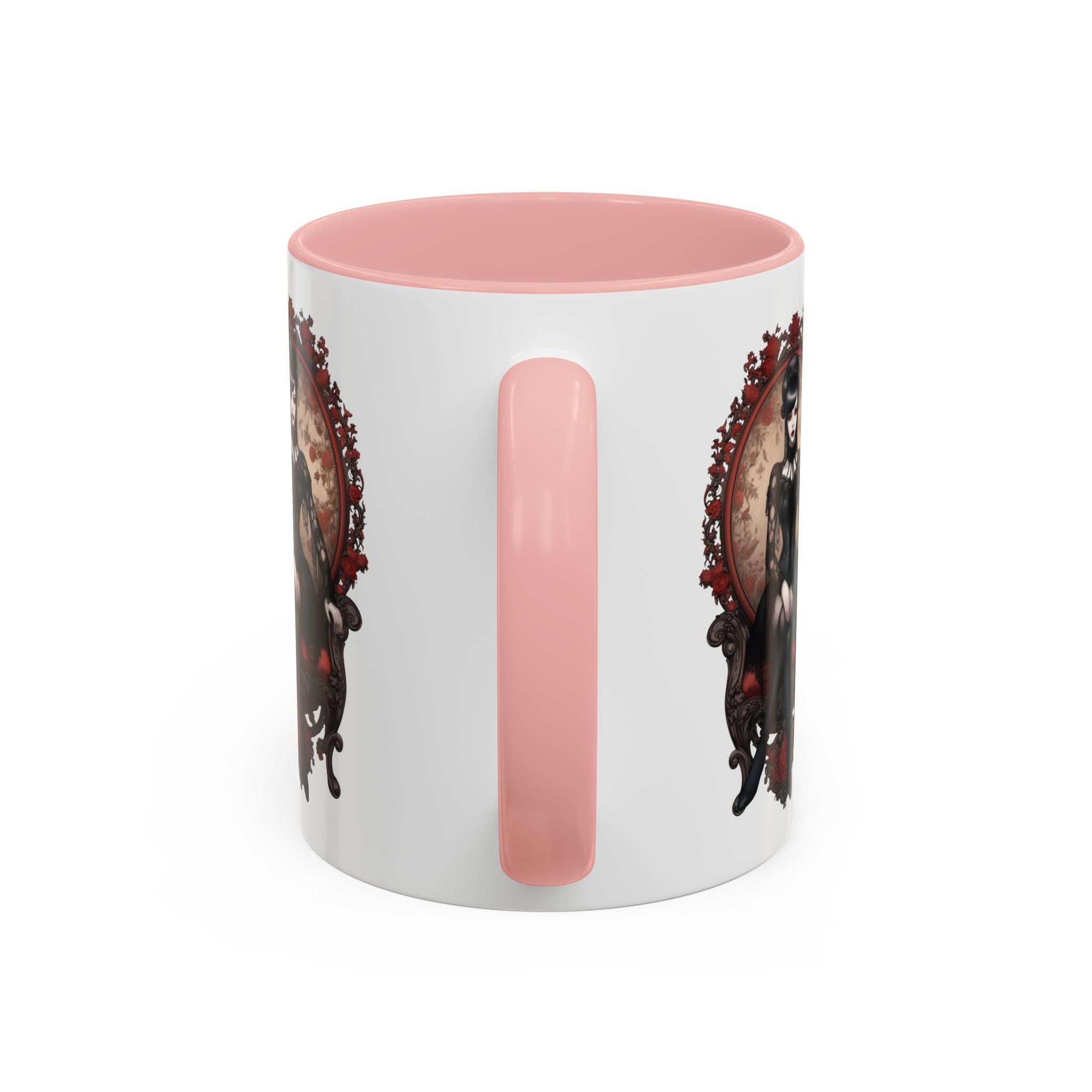 Gothic Elegance Coffee Mug - Unique Black Accent Mug for Witchy Vibes, Perfect Gift for Halloween, Goth Decor, Coffee Lovers, & Spooky