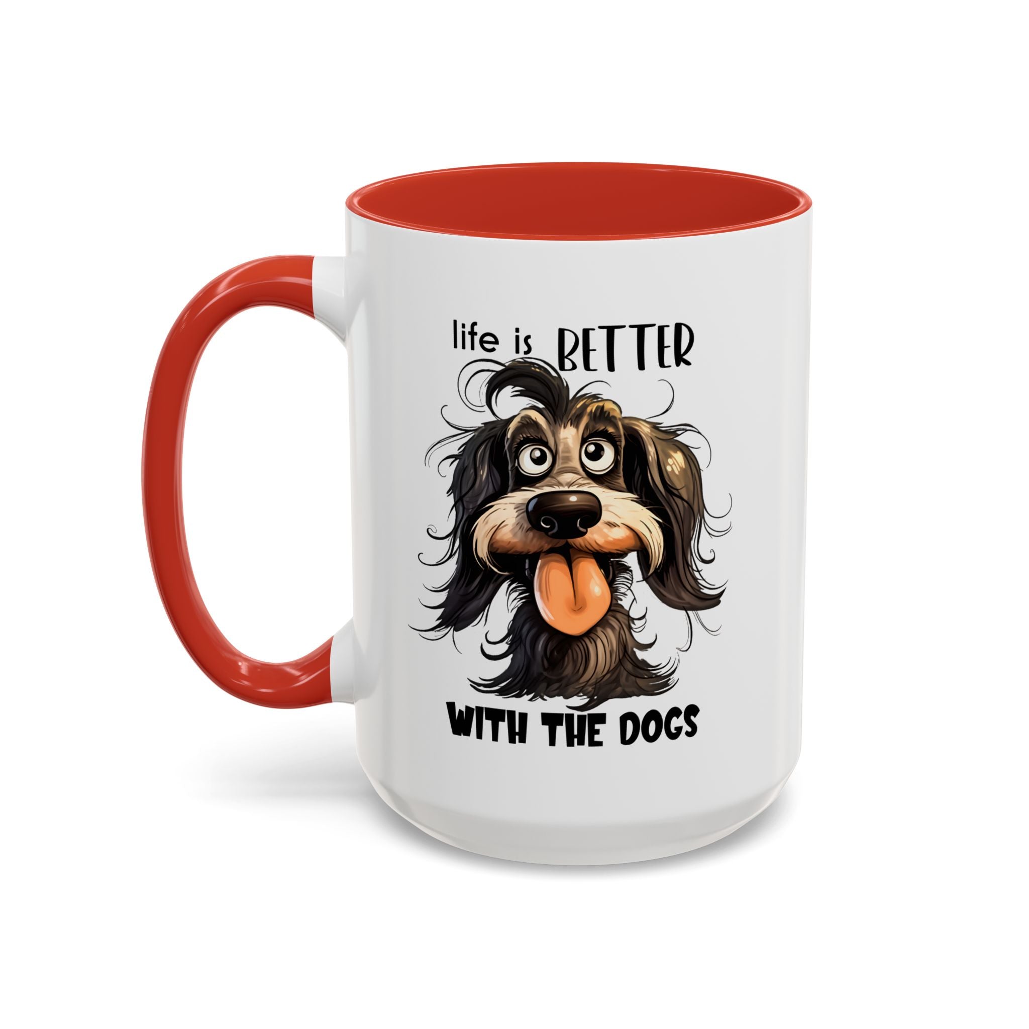Life is Better with Dogs Coffee Mug - Cute Dog Lover Gift, Animal Themed Mug, Pet Owner Present, Fun Coffee Cup, Gift for Him/Her