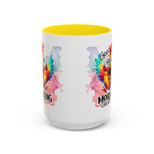 good Morning Mug with Cheerful Rooster Design - Perfect for Coffee Lovers, Gifting, Morning Routine, Kitchen Decor, Bird Enthusiasts