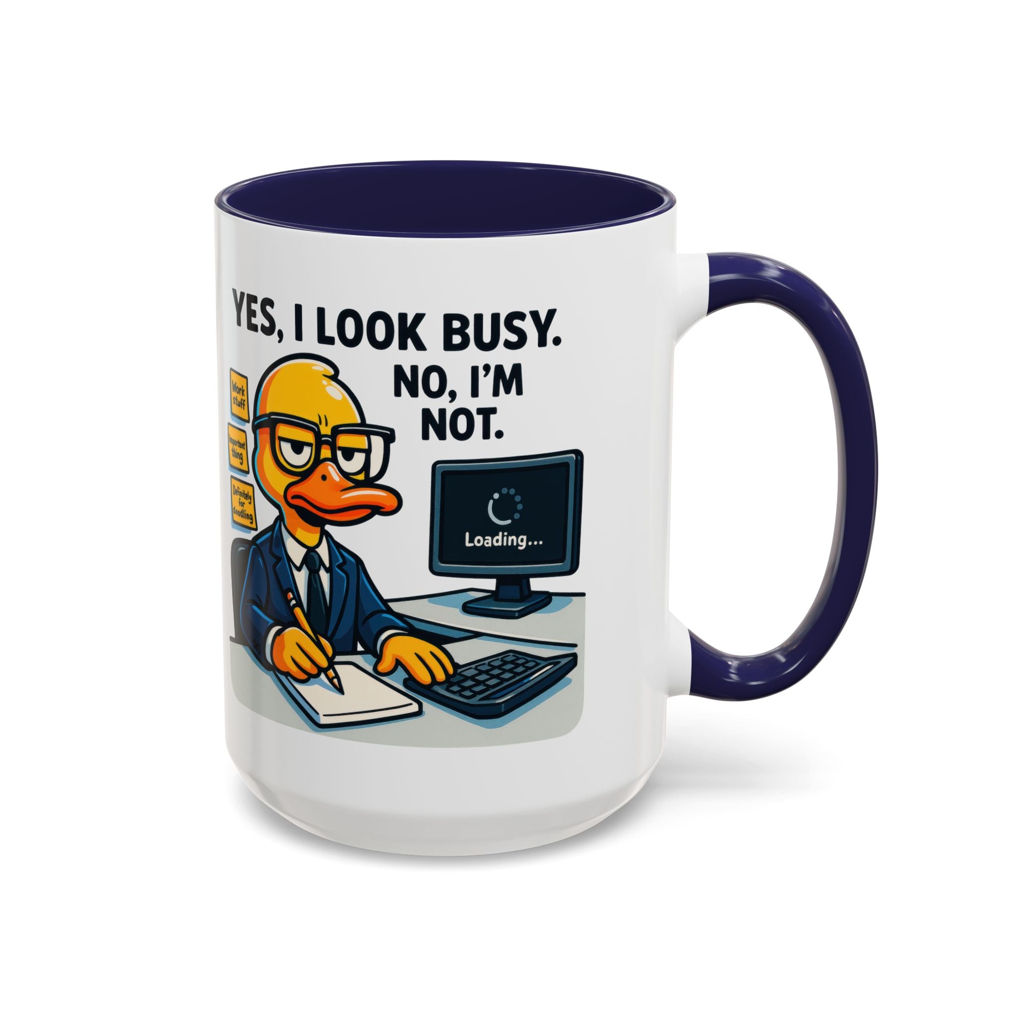Funny Office Mug, Quirky Coffee Cup, Duck Humor Mug, Gift for Coworkers, Cute Desk Mug