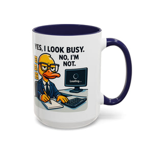 Funny Office Mug, Quirky Coffee Cup, Duck Humor Mug, Gift for Coworkers, Cute Desk Mug