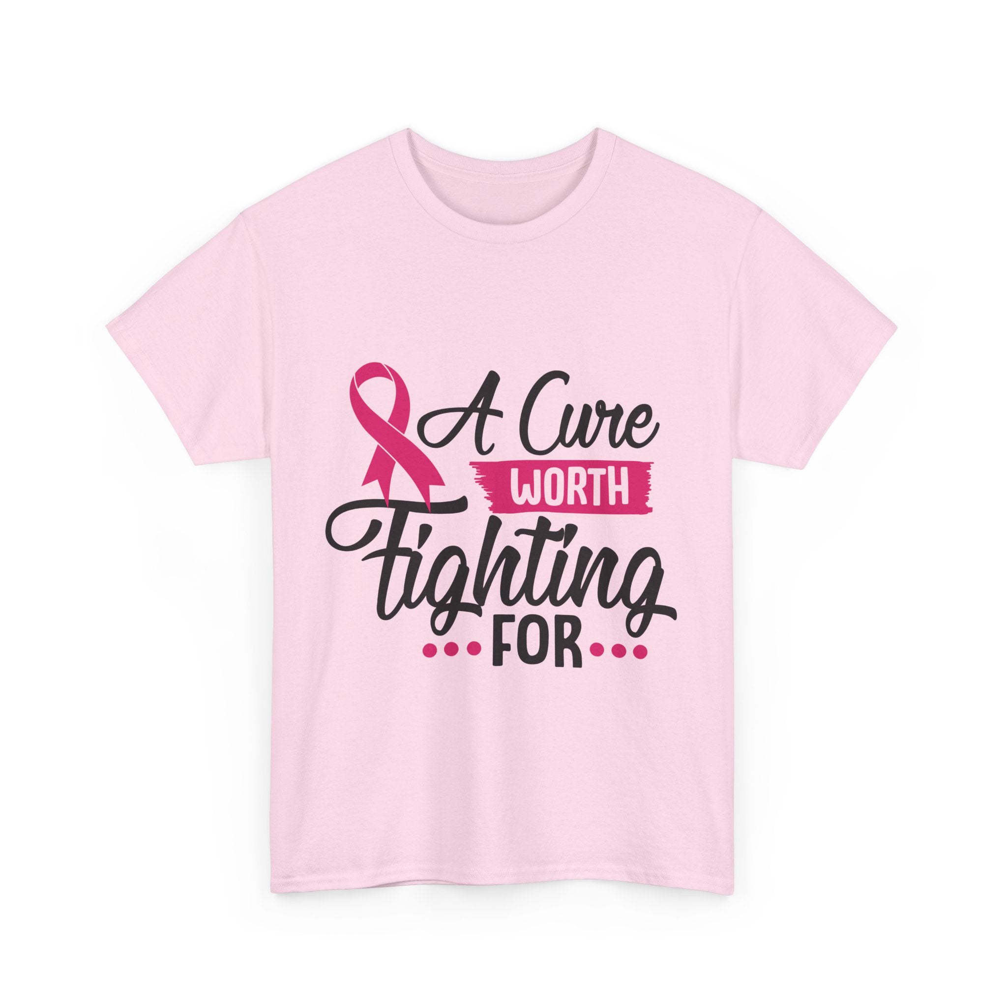Breast Cancer Awareness Tee, A Cure Worth Fighting For Shirt, Unisex Support T-Shirt, Gift for Hope and Strength, Fundraising Apparel