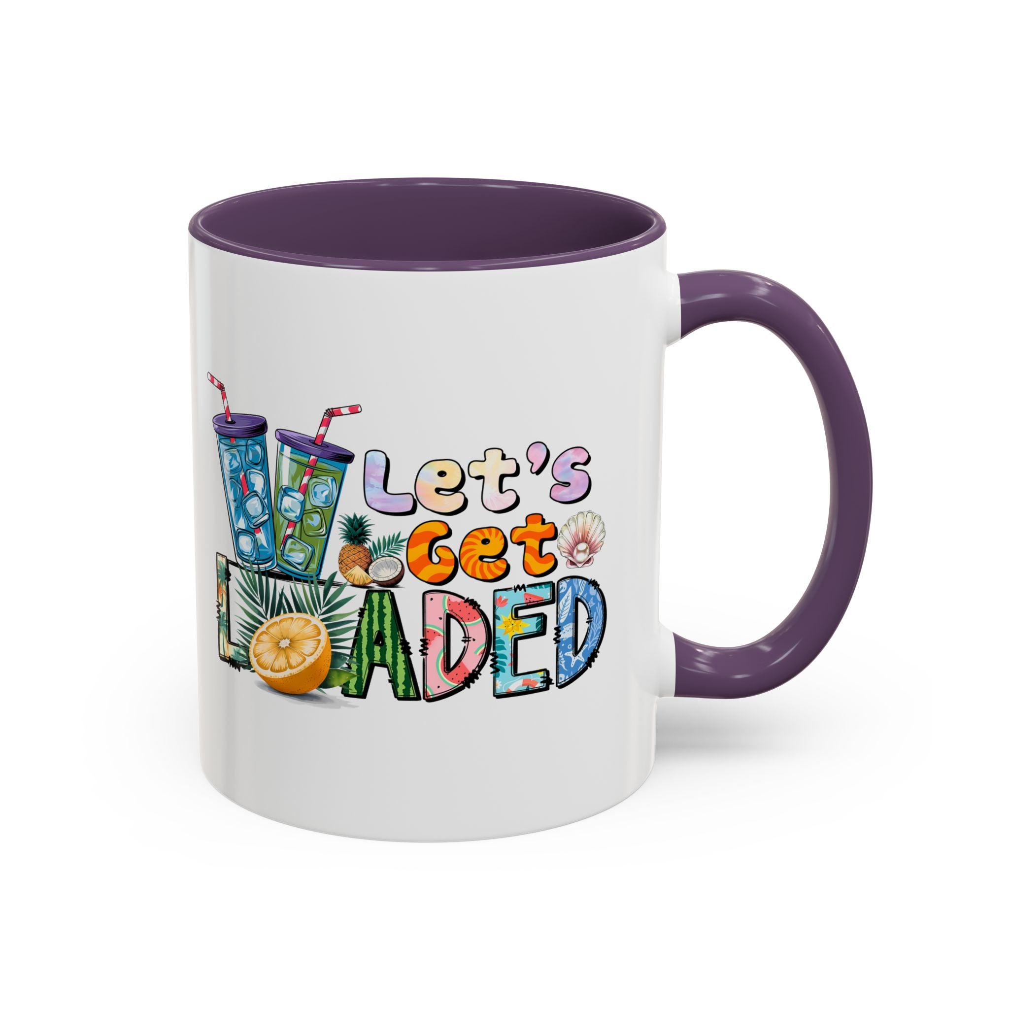 Colorful 'Let's Get Loaded' Coffee Mug - Fun Drinkware for Parties & Gatherings