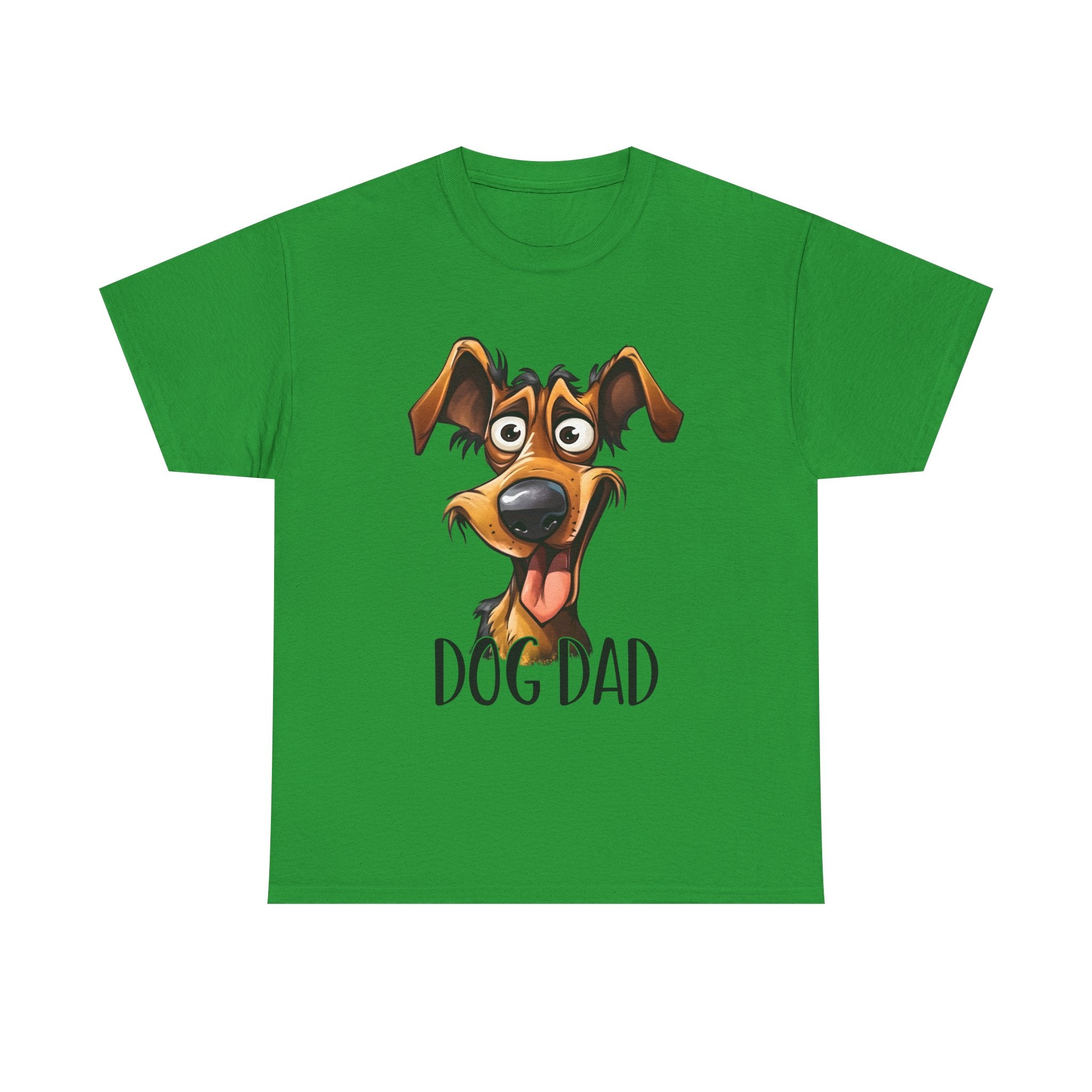 Dog Dad Unisex Heavy Cotton Tee, Pet Lover Gift, Fun Shirt for Father’s Day, Dog Owner Humor Tee, Great for Birthdays, Casual Wear